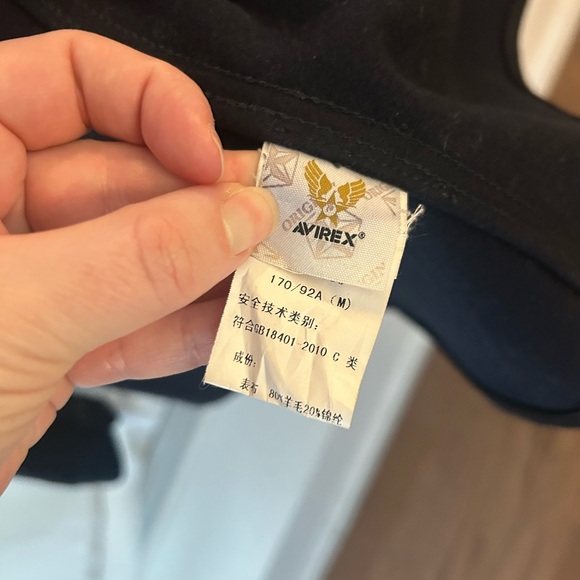 Avirex Navy Blue Naval Men's Jacket Sz M - Picture 4 of 4